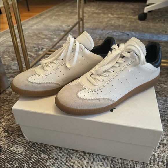 Isabel Marant bryce low-top leather sneakers 40 - Picture 1 of 6